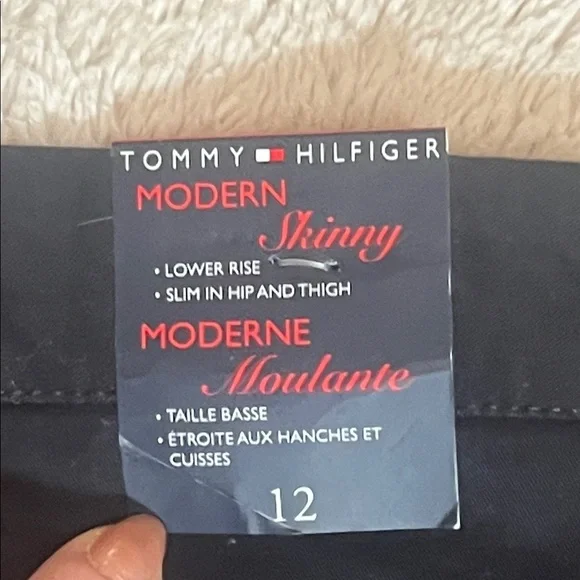 NWT Tommy Hilfiger Black Straight leg pants sz 12 - Picture 9 of 9